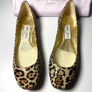 Jimmy Choo Animal Print Flats